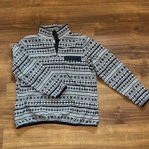 Quarter button Aztec jacket!